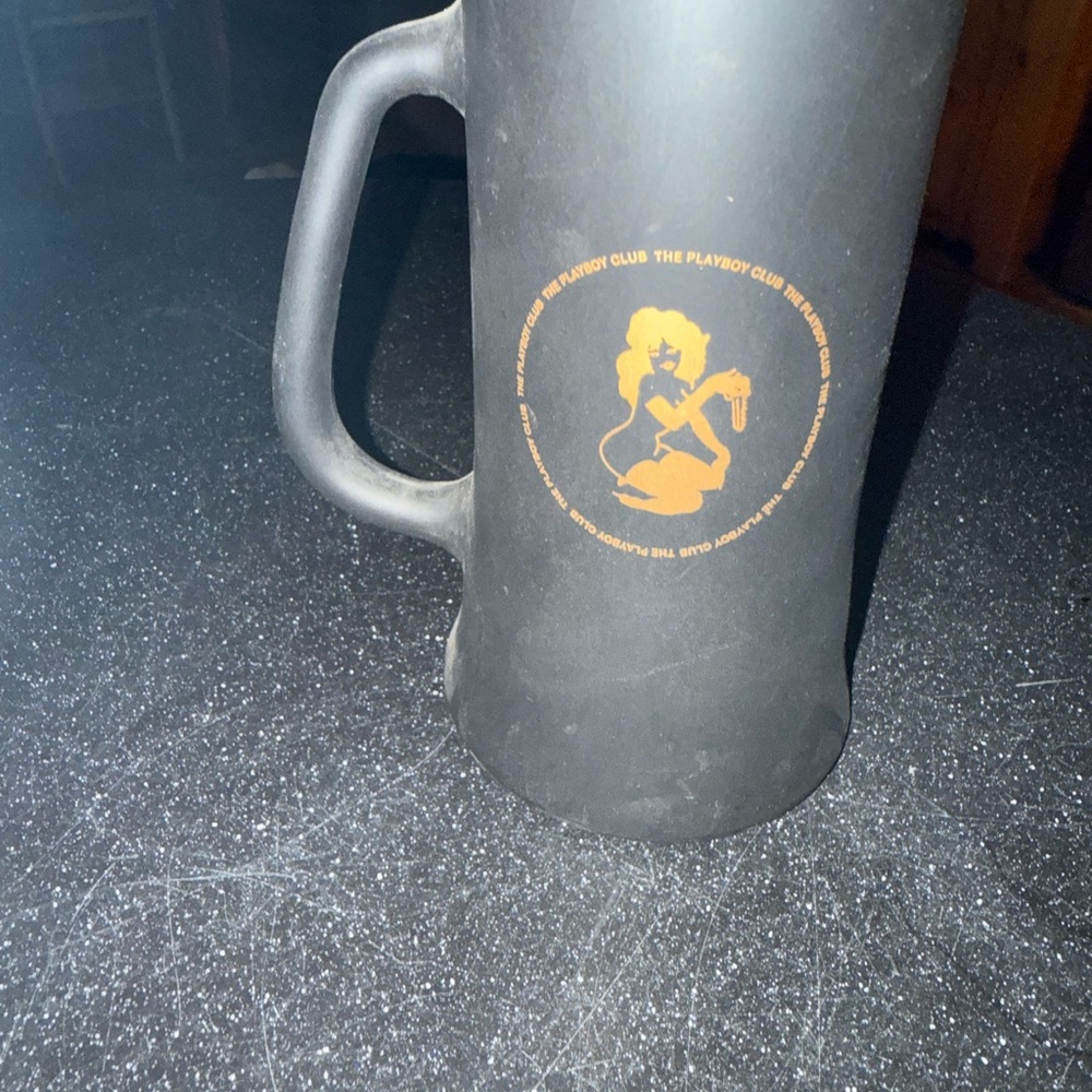 PLAYBOY Black and Orange Mug with Iconic Logo